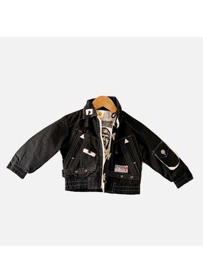 Vintage RARE Winnie the Pooh Air Force Varsity Bomber Jacket Size 4T